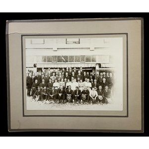 Antique Photo National Hotel Group Snapshot Guests Employees Early 1900s